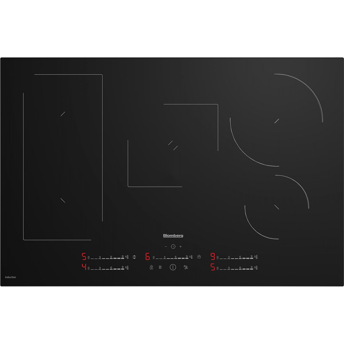 Blomberg MIX55487N 78cm Cook Sensor Induction Hob - Black