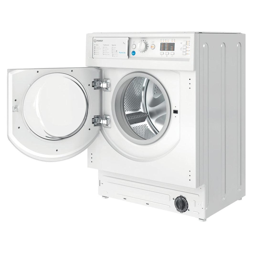 Indesit BIWMIL71252UKN 7kg 1200 Spin Integrated Washing Machine - White