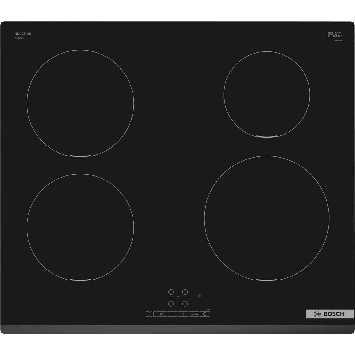 Bosch PIE631BB5E 59.2cm Induction Hob - Black