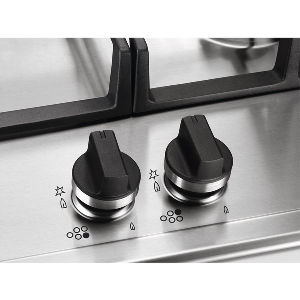 AEG HGB75420YM 75cm Gas Hob - Stainless Steel