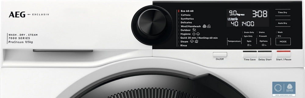 AEG LWR72956M4B 9kg/5kg 1600 Spin Washer Dryer - White