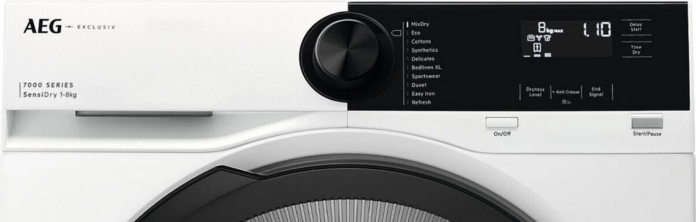 AEG TR728CT4B 8kg Heat Pump Tumble Dryer - White