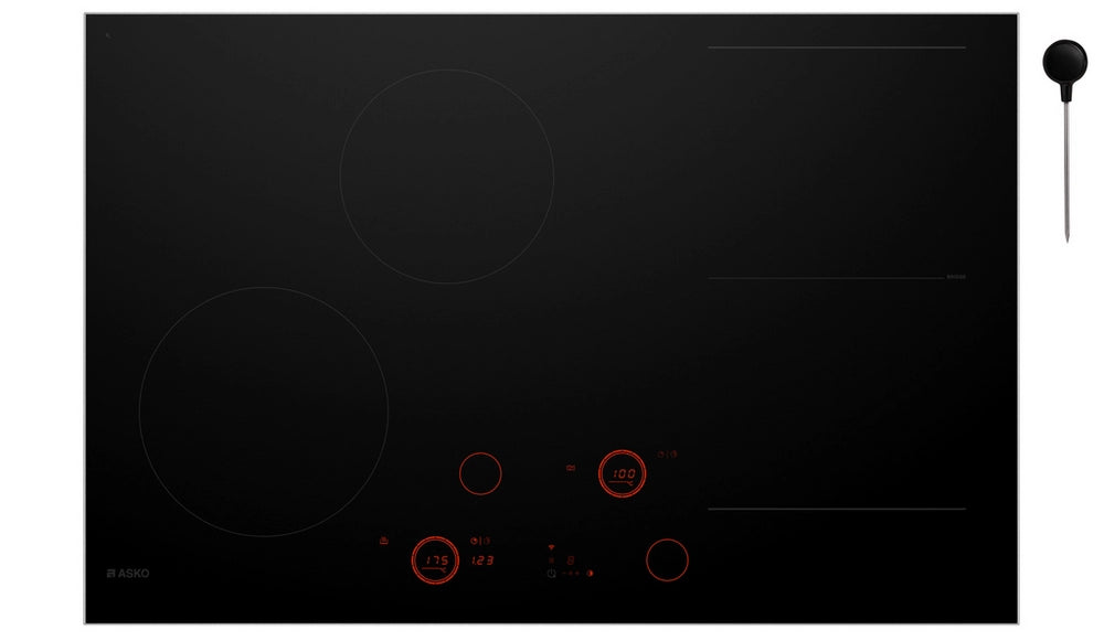 Asko HID824GC 80cm 4 Zone Induction Hob - Black