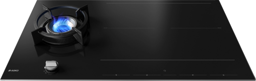 ASKO HIG89524BGB1 90cm 5 Zone Induction/Gas Hob - Black