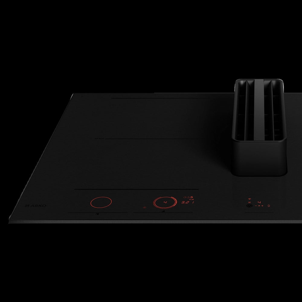 Asko HIHD854MM 90cm 4 Zone Hood-in hob, Celsius Induction - Black