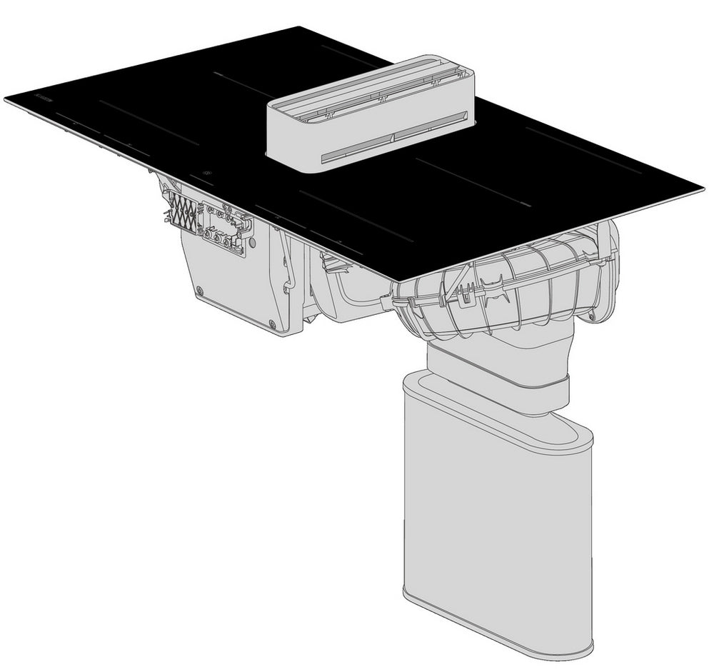 Asko HIHD854MM 90cm 4 Zone Hood-in hob, Celsius Induction - Black