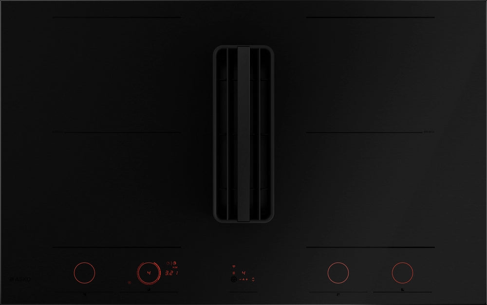 Asko HIHD854MM 90cm 4 Zone Hood-in hob, Celsius Induction - Black