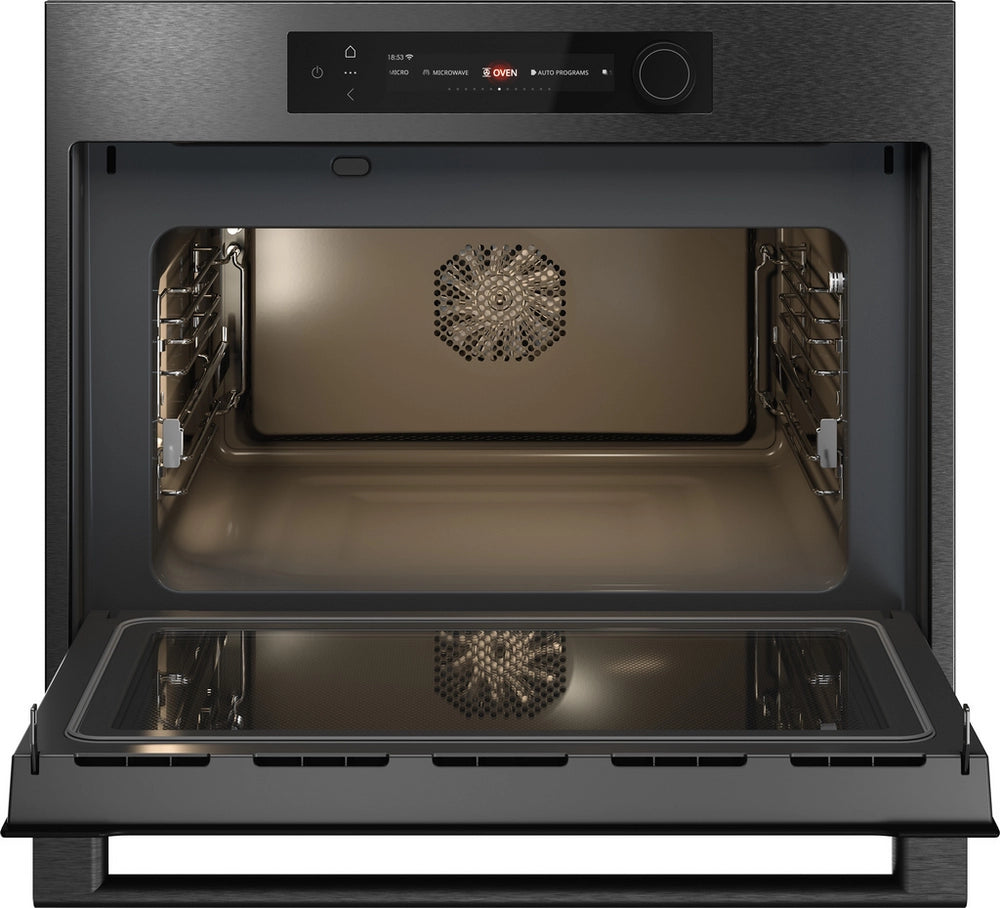 ASKO OCM64BSH 45cm Built In Combi Oven with Microwave - Black Steel