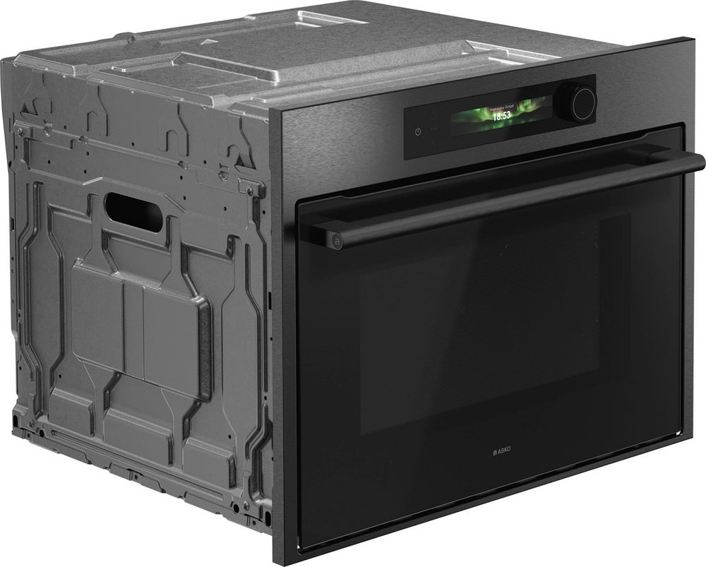 ASKO OCM64BSH 45cm Built In Combi Oven with Microwave - Black Steel
