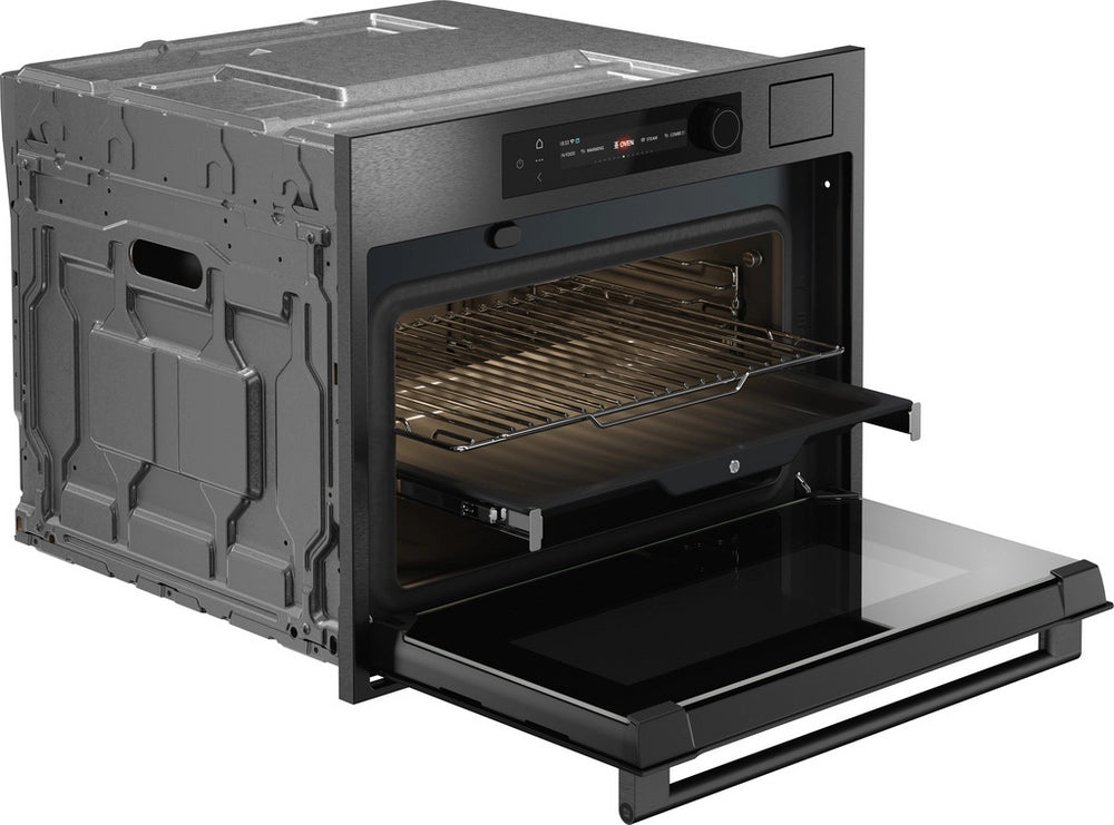 ASKO OCS64BSH 45cm Built-in Compact Oven with steam function - Black Steel,