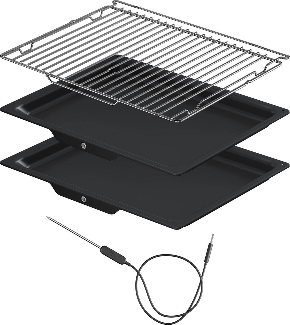 ASKO OTP56BGH 60cm Multifunctional Built In Single Oven with Pyrolytic cleaning - Black Glass,
