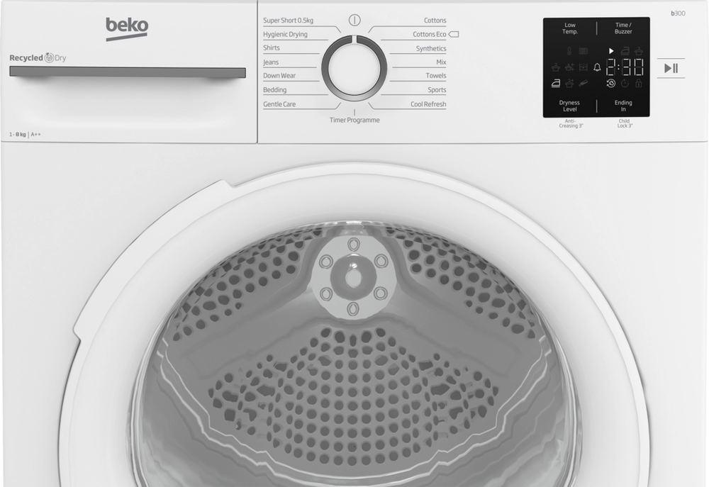 Beko BM3T3822NW 8kg Heat Pump Tumble Dryer - White
