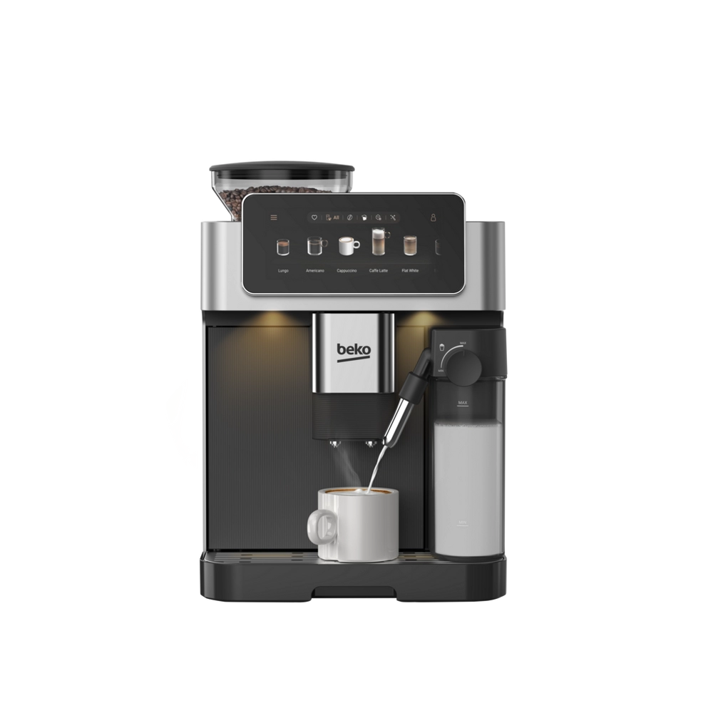 Beko CEG8564X CaffeExperto Series Espresso Machine with Integrated Grinder and Milk Cup - Silver