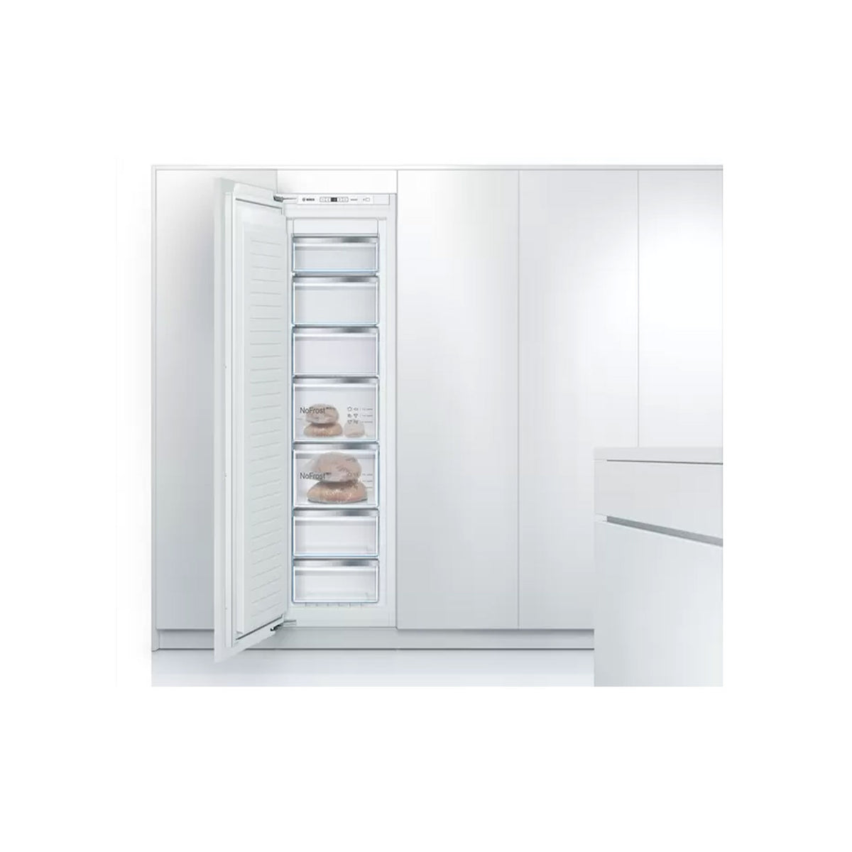 Bosch GIN81VEE0G 55.8cm Built In Total No Frost Freezer - White