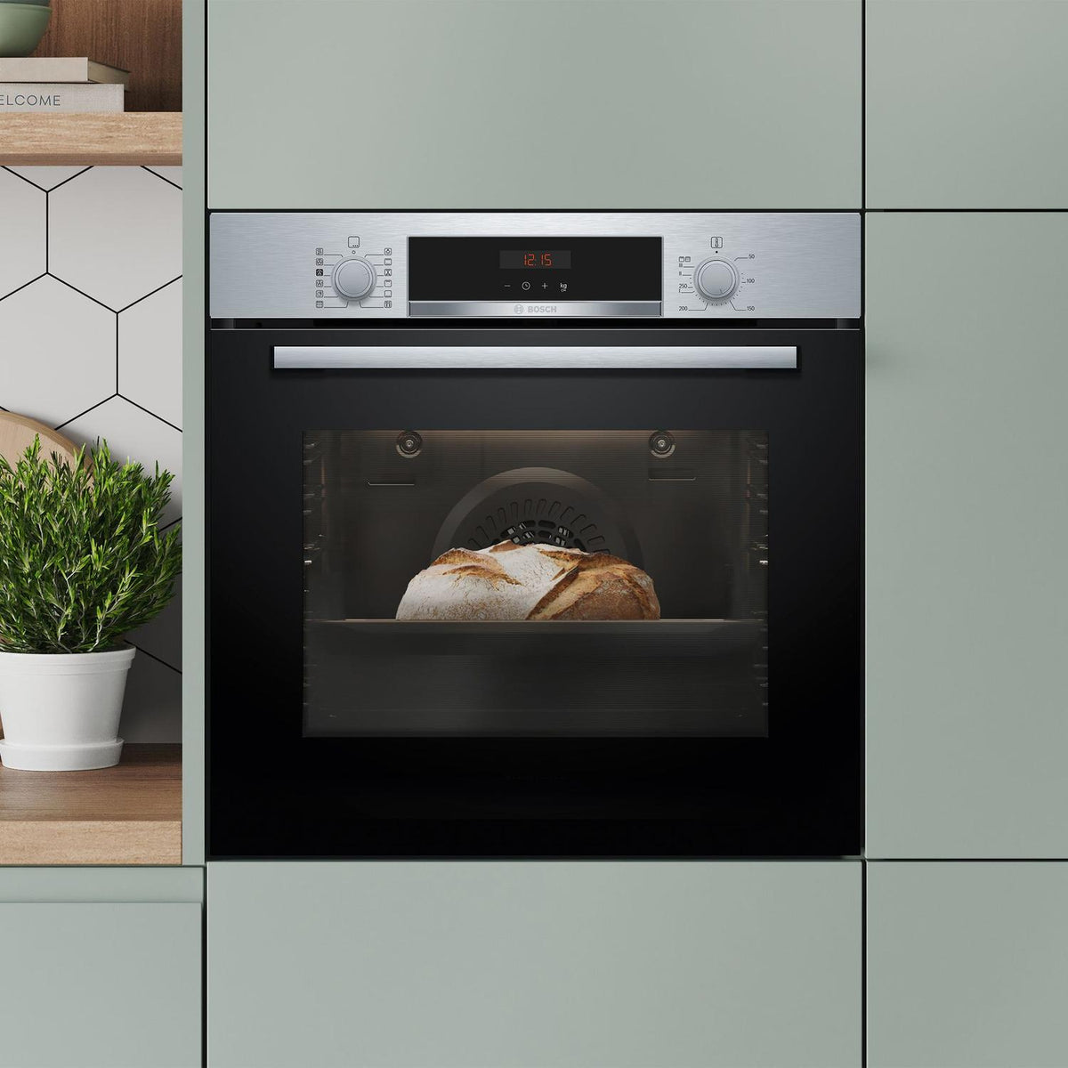 Bosch HQA574BS3B Electric Single Oven - Stainless Steel