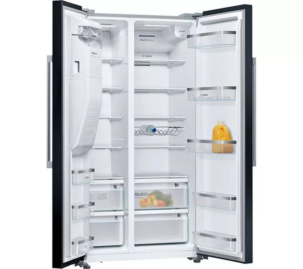 Bosch KAD93ABEP 70/30 Total No Frost, American Fridge-freezer - Black