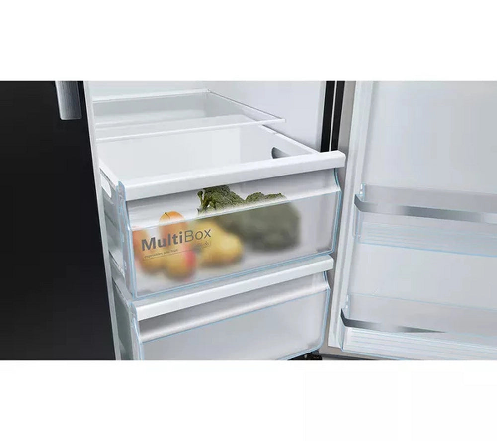 Bosch KAD93ABEP 70/30 Total No Frost, American Fridge-freezer - Black