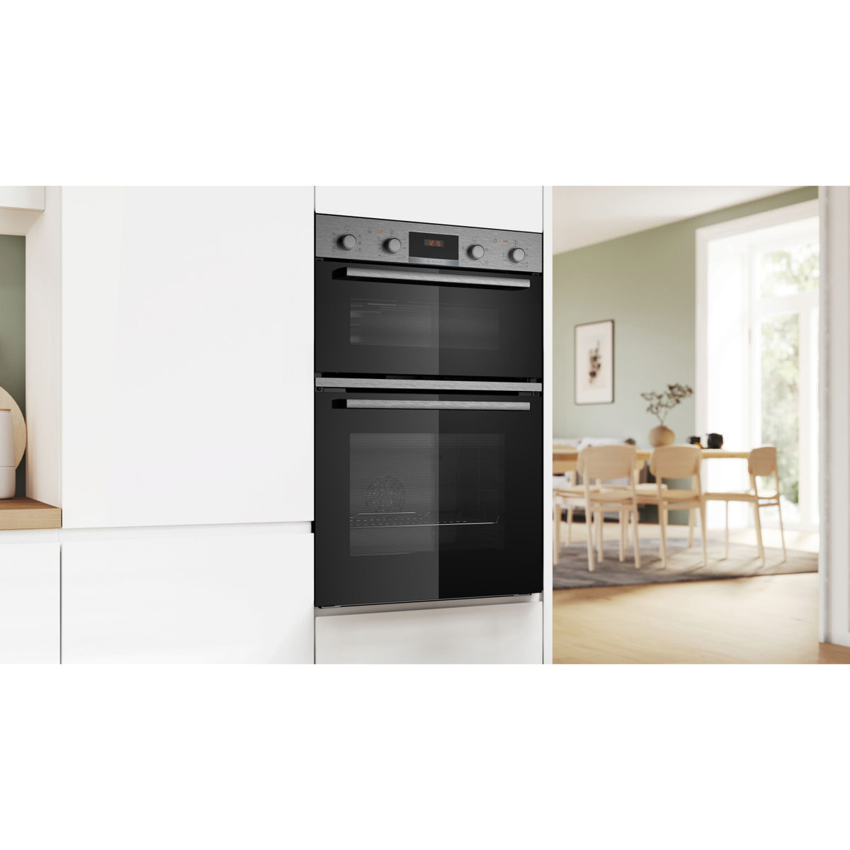 Bosch MBA533BS3B Series 4- 60cm Built In Double Oven - Stainless Steel