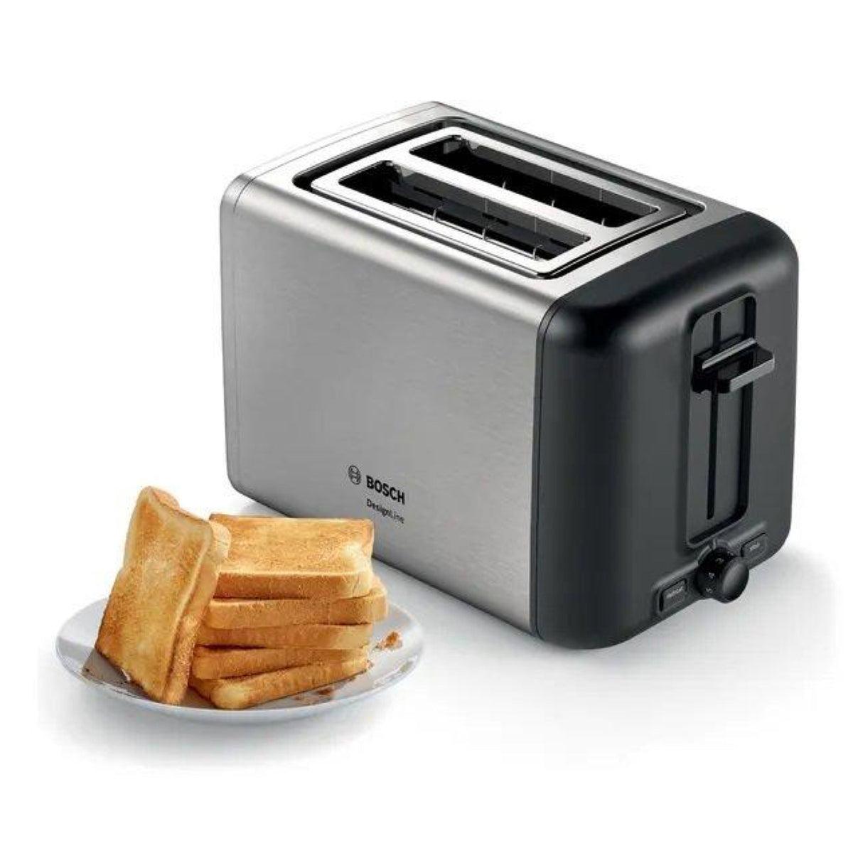 Bosch TAT3P420GB 2 Slice Toaster - Stainless Steel