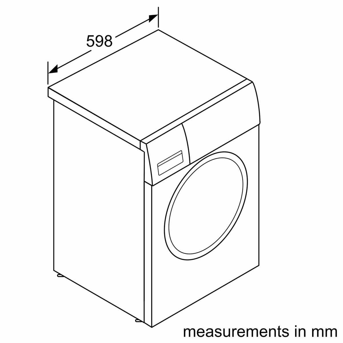 Bosch WGE03408GB 8kg 1400 Spin Washing Machine - White