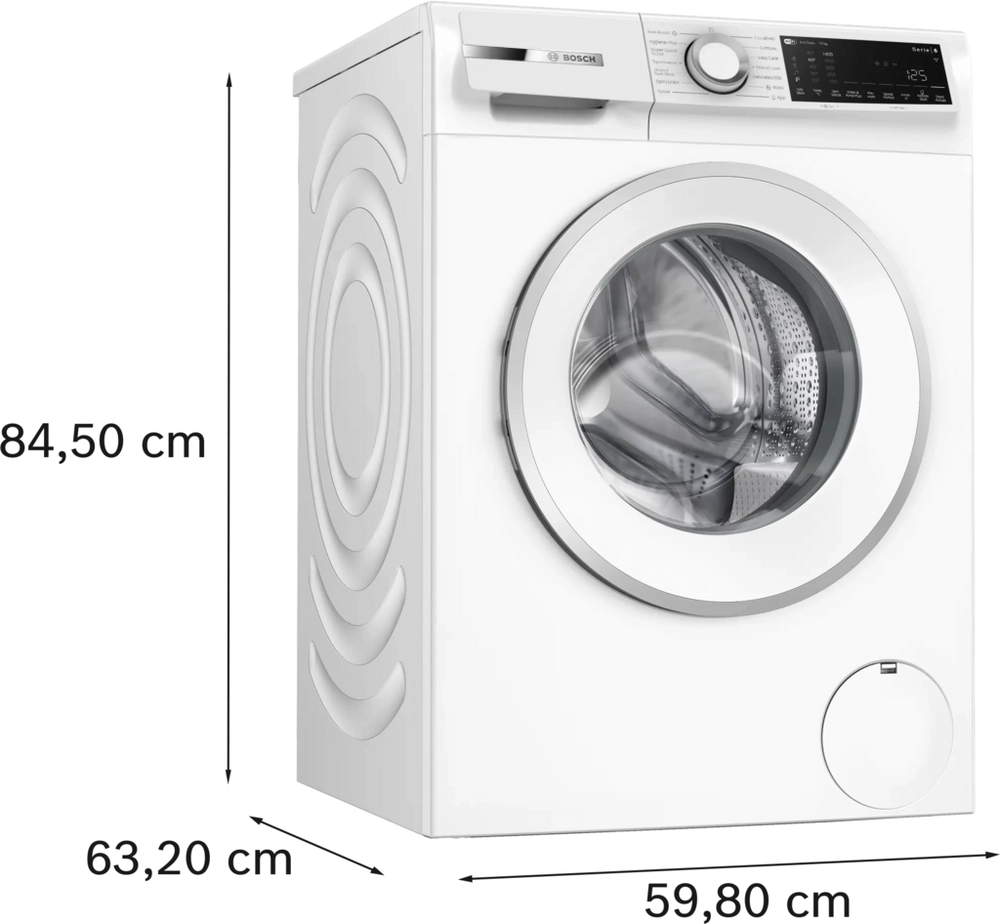 Bosch WGJ25400GB 10kg 1400 Spin Washing Machine - White