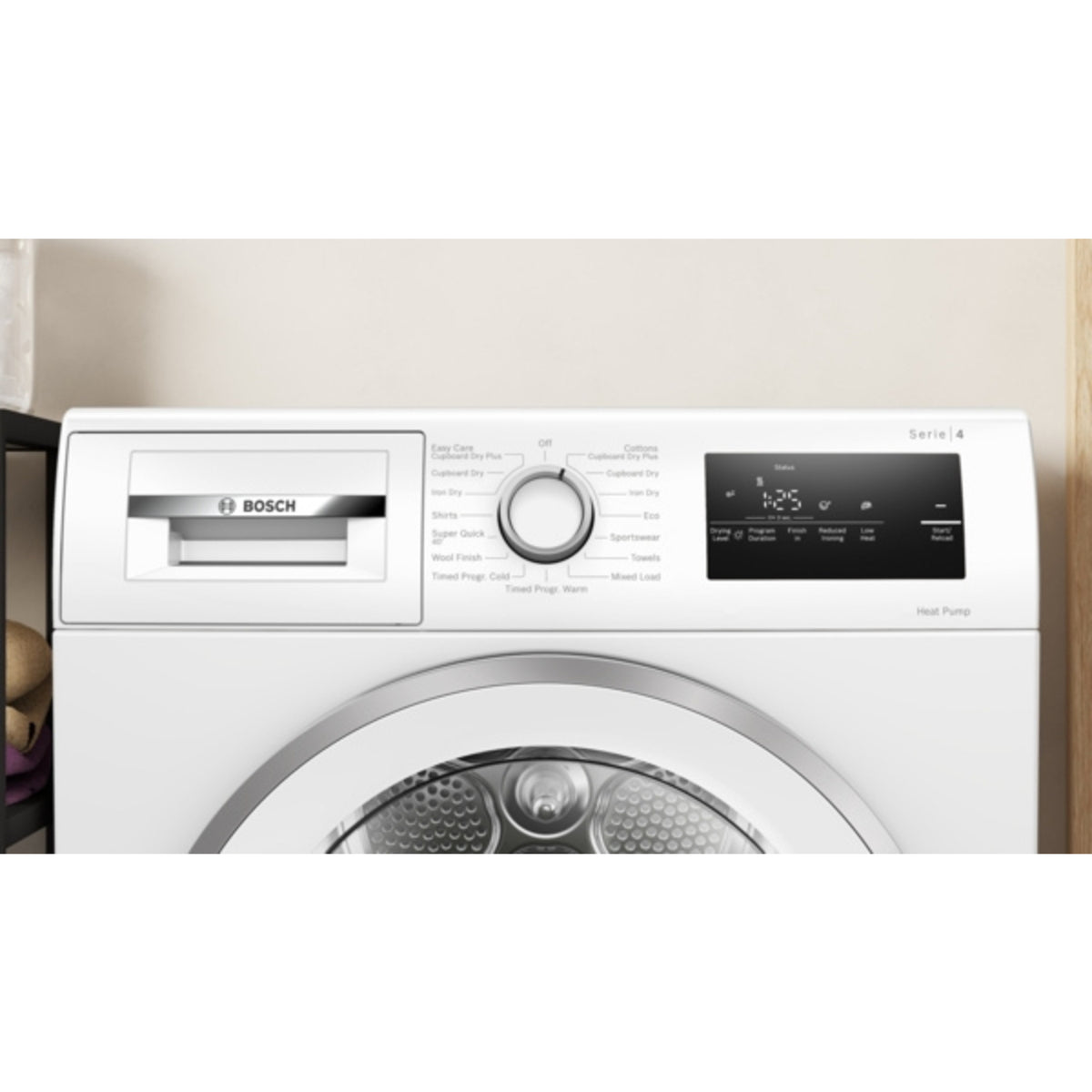 Bosch Series 4 WTH85226GB 8kg Heat Pump Tumble Dryer - White