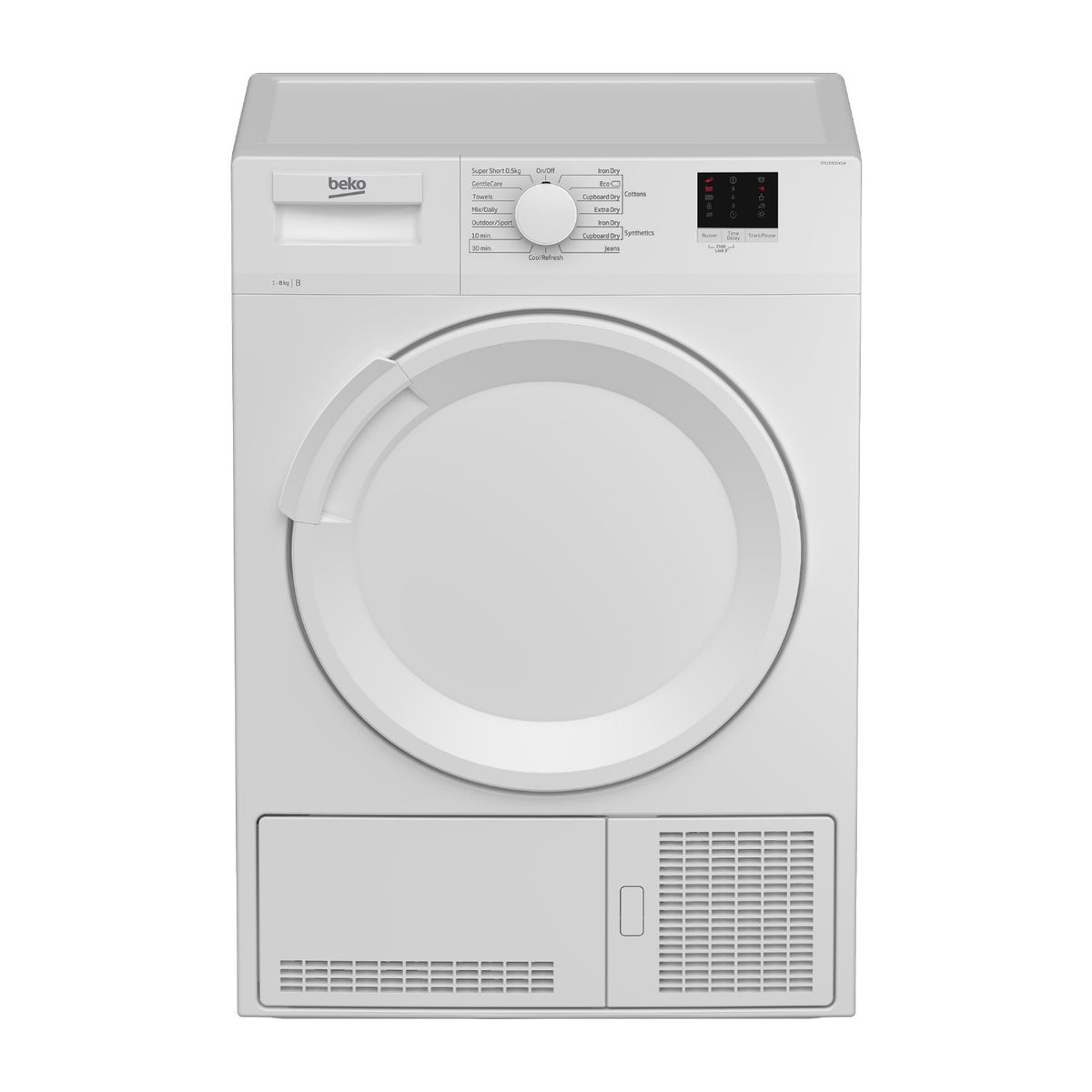 Beko DTLCE80041W 8kg Condenser Tumble Dryer - White