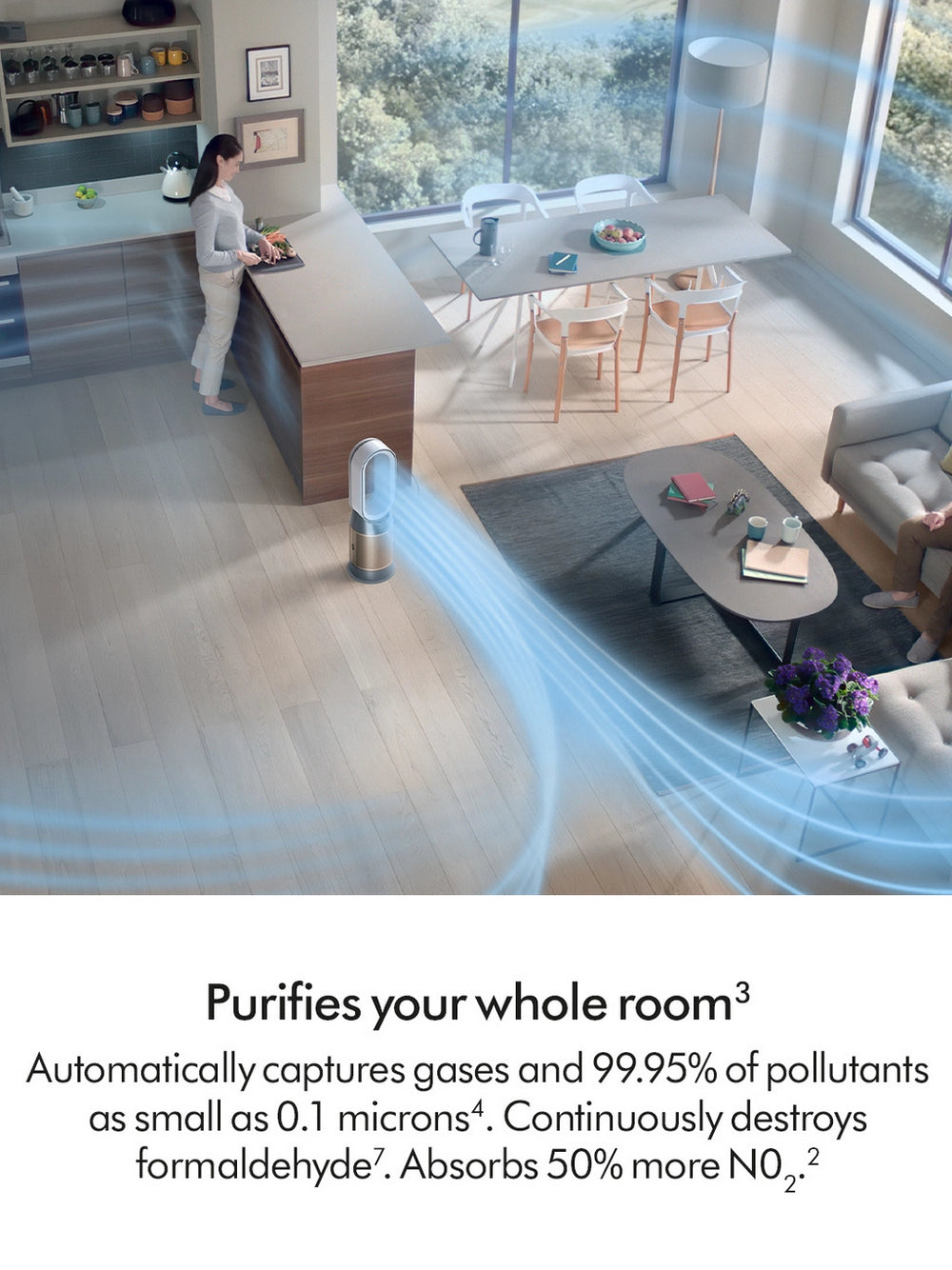 Dyson HP12 (544557-01) Purifier De-NOx - White/Gold