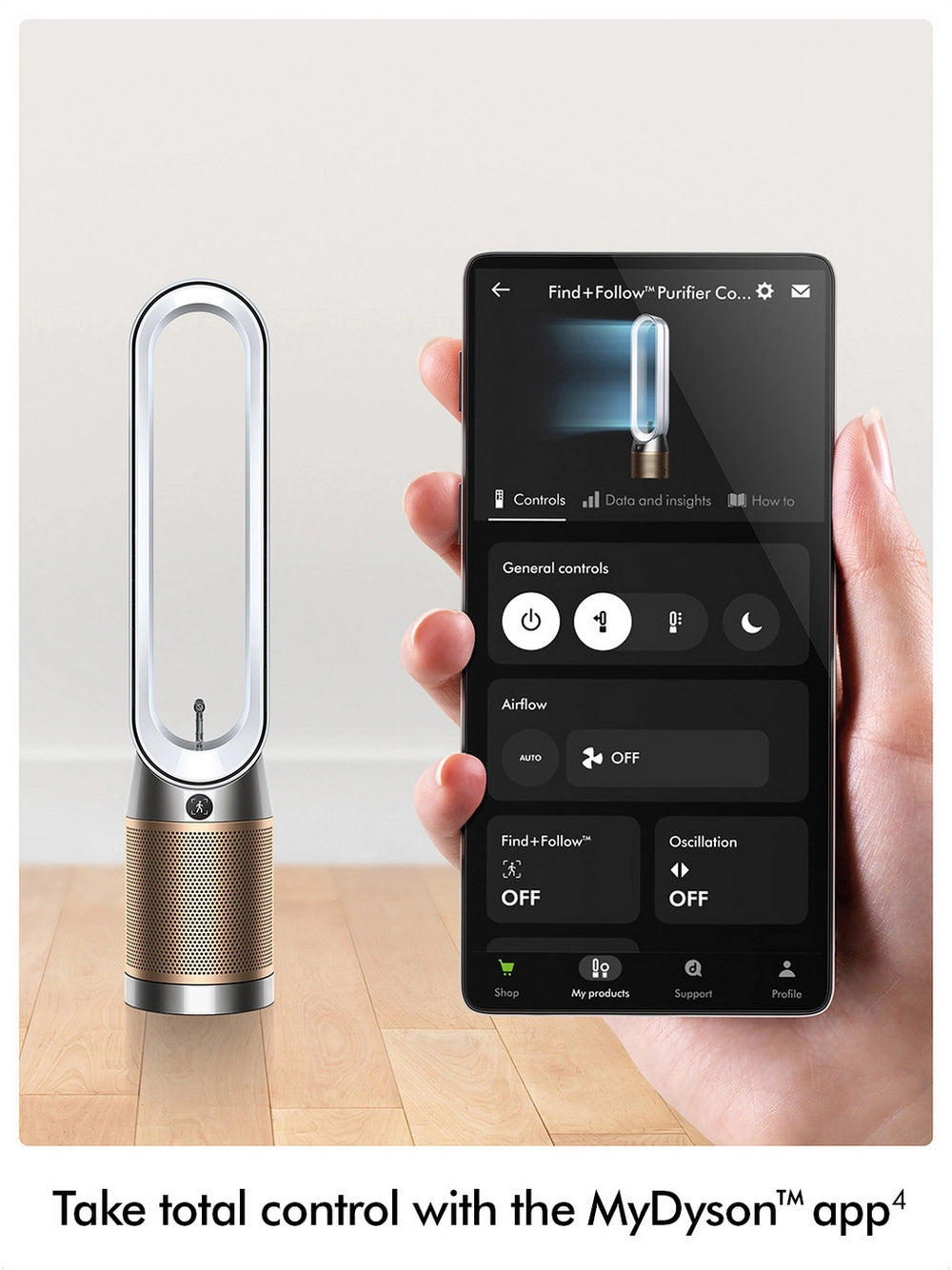 Dyson TP14 (491371-01) Purifier Fan - White/Gold