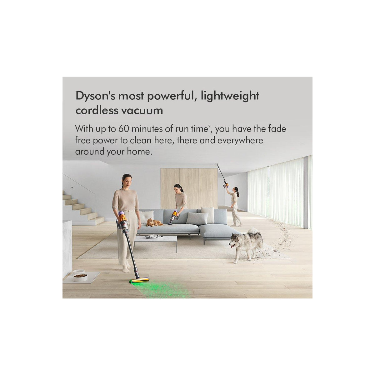 Dyson V12-2023 Detect Slim Absolute Cordless Stick Vacuum – 60 Minutes run time – Nickle