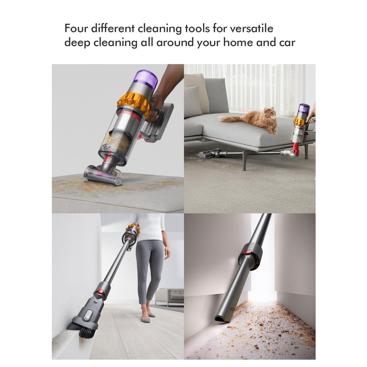 Dyson V15-2024 Cordless Vacuum - 60 Minutes Run Time - Yellow/Nickel