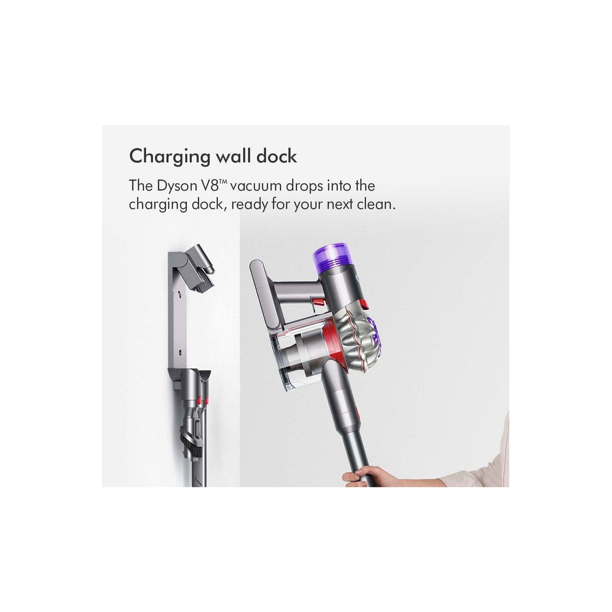 Dyson V8-2023 Cordless Stick Vacuum Cleaner - 40 Minutes Run Time - Silver