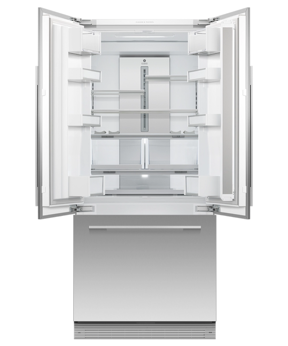 Fisher & Paykel RS80AU3 Integrated French Door Fridge Freezer Plumbed With Ice Maker