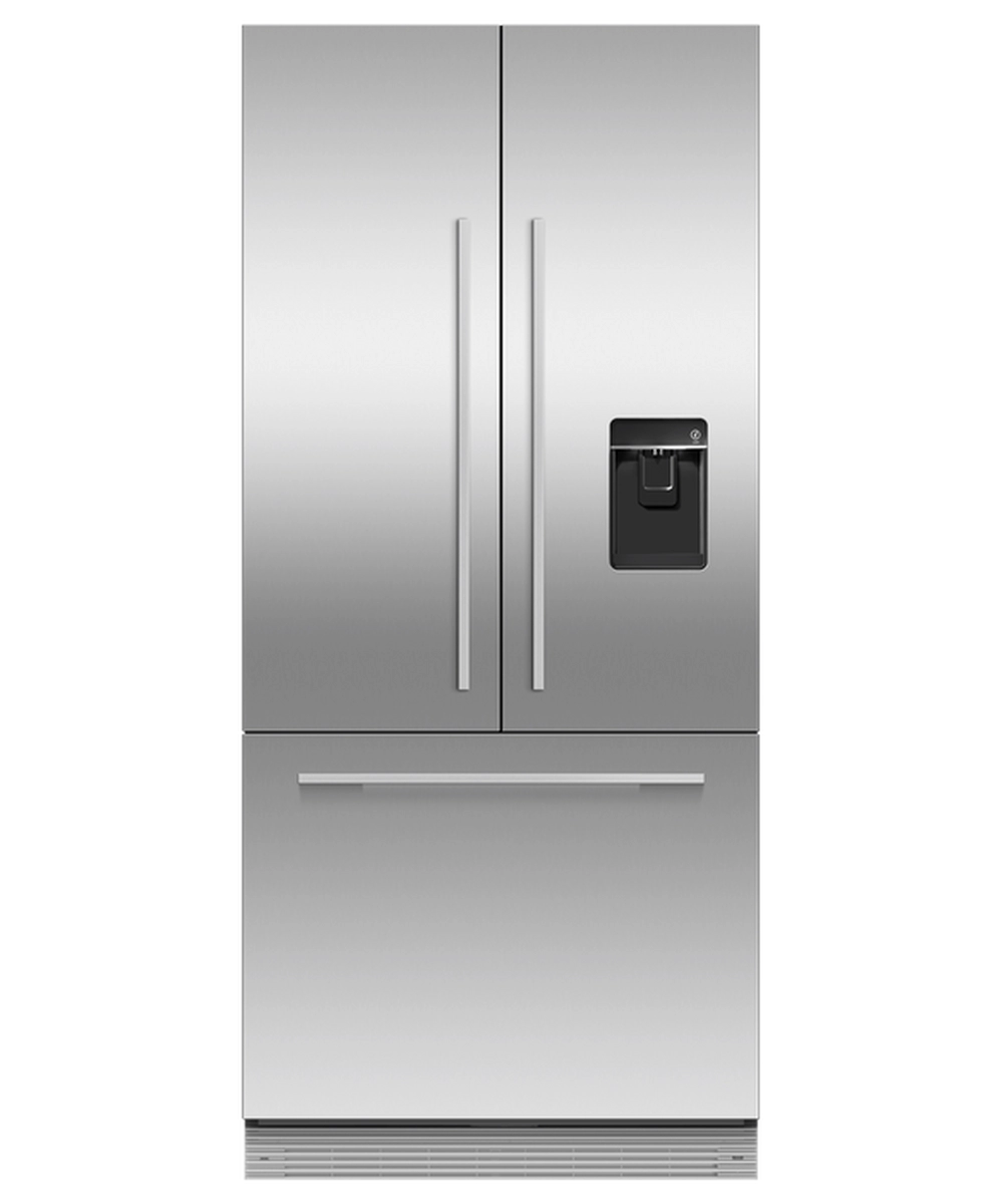 Fisher & Paykel RS80AU3 Integrated French Door Fridge Freezer Plumbed With Ice Maker