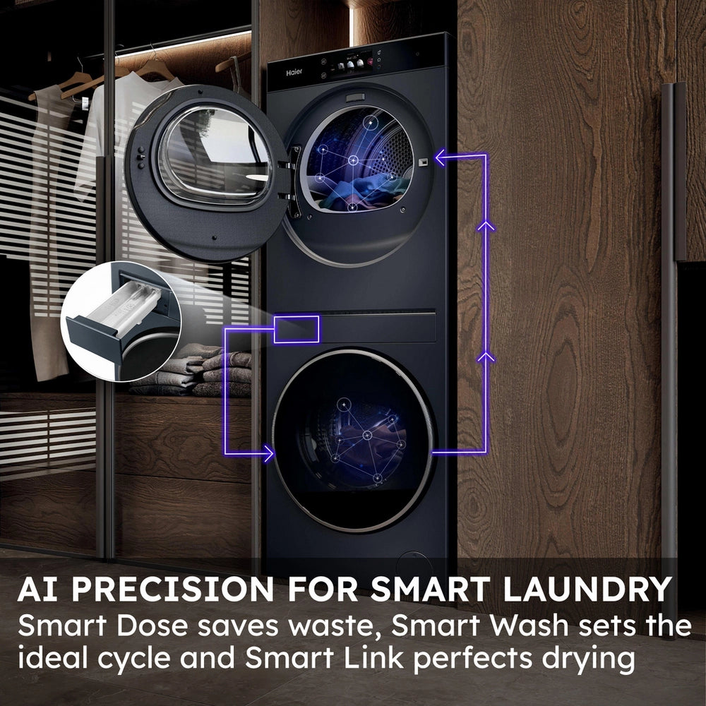 Haier CCE L02LU1-UK Laundry Centre 10kg/8kg 1400 Spin - Graphite