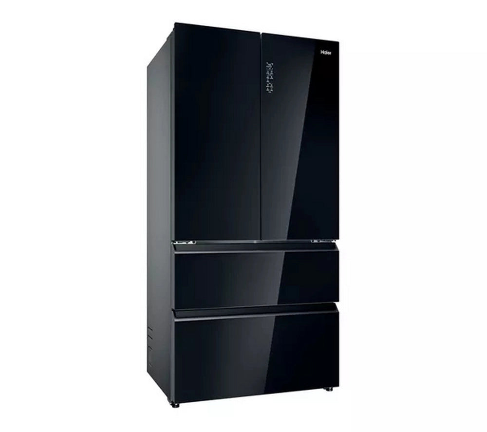 Haier HFR79F19DFGB No Frost Multi-Door Fridge Freezer - Glass Inox Look