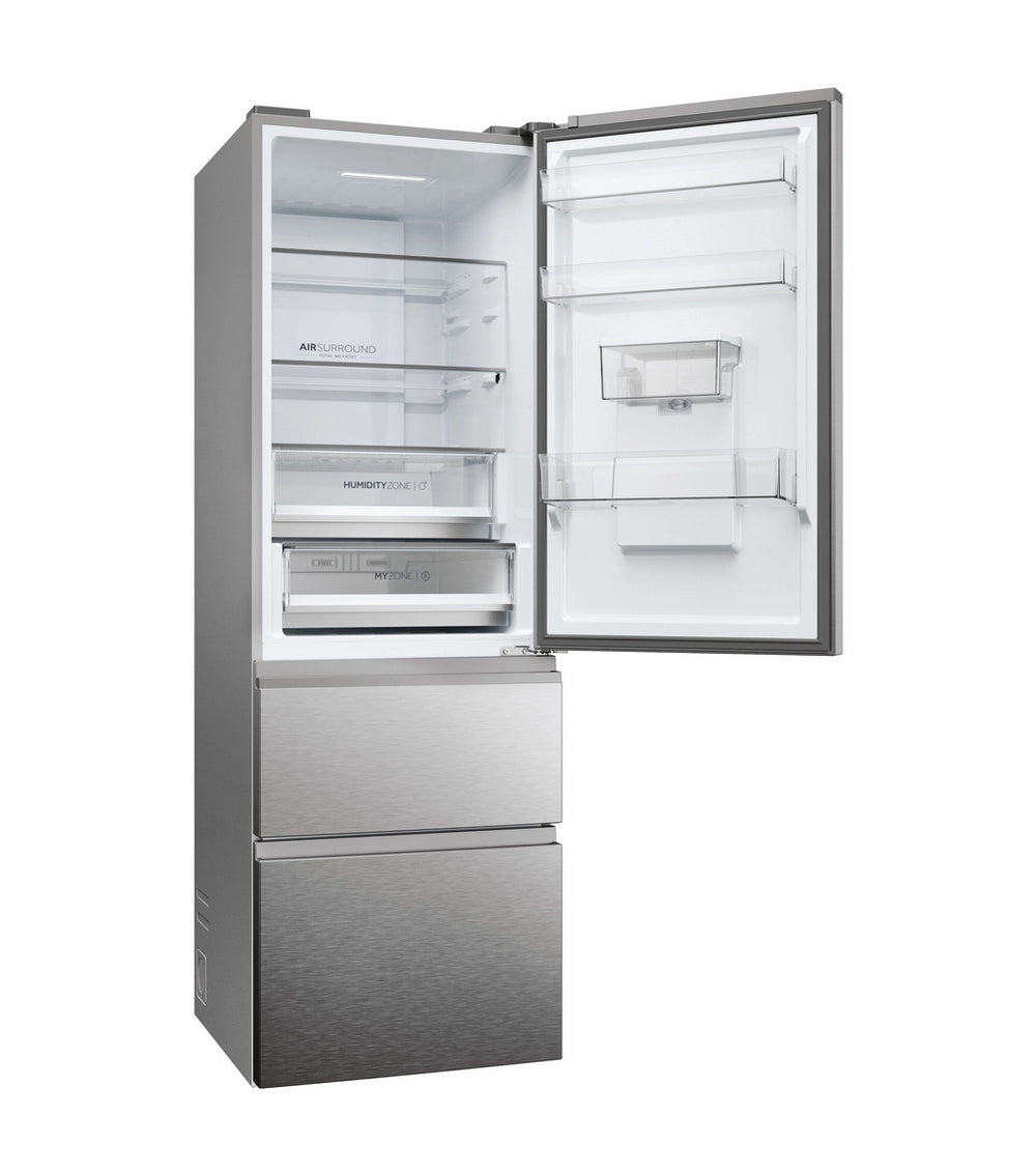 Haier HTW5618EWMG 60/40 Fridge Freezer - Silver