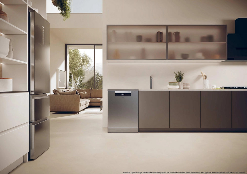 Haier XF 6B2M3BX-80 Dishwasher - Silver - 16 Place Settings