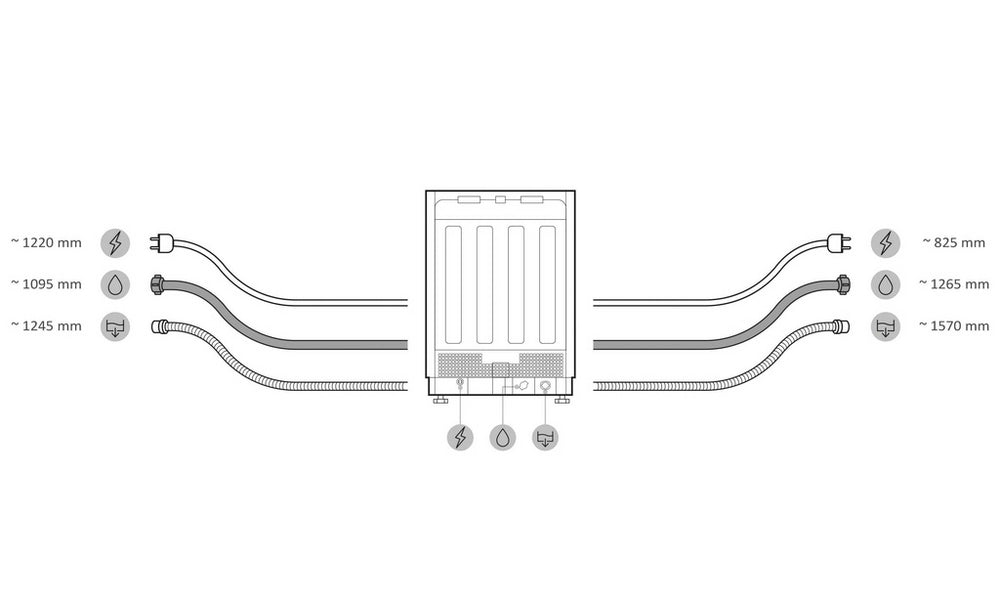 Haier XS 4A4M4BB-80 Integrated Dishwasher - 14 Place Settings