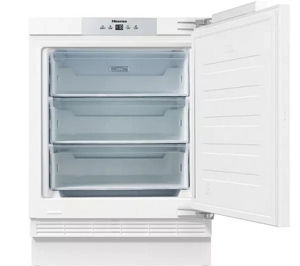 Hisense FUV124D4AWE Integrated Under Counter Freezer with Fixed Door Fixing Kit