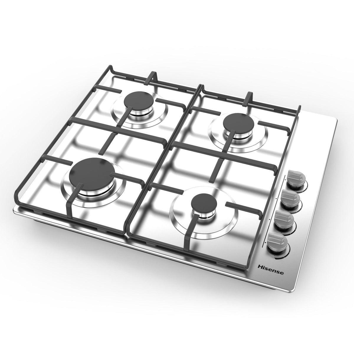 Hisense GM642XHS 60cm Gas Hob - Stainless Steel