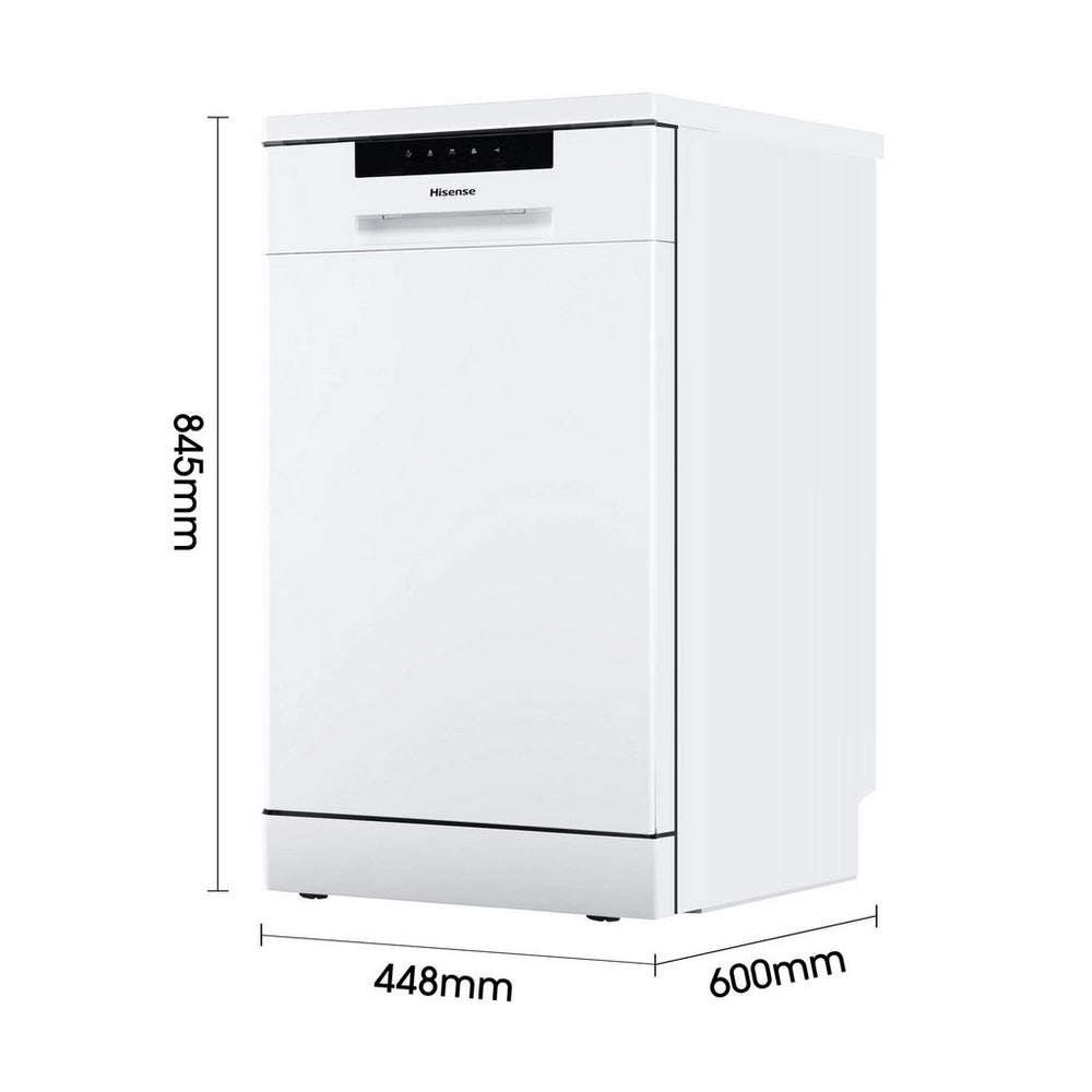 Hisense HS523E15WUK Slimline Dishwasher - White - 10 Place Settings