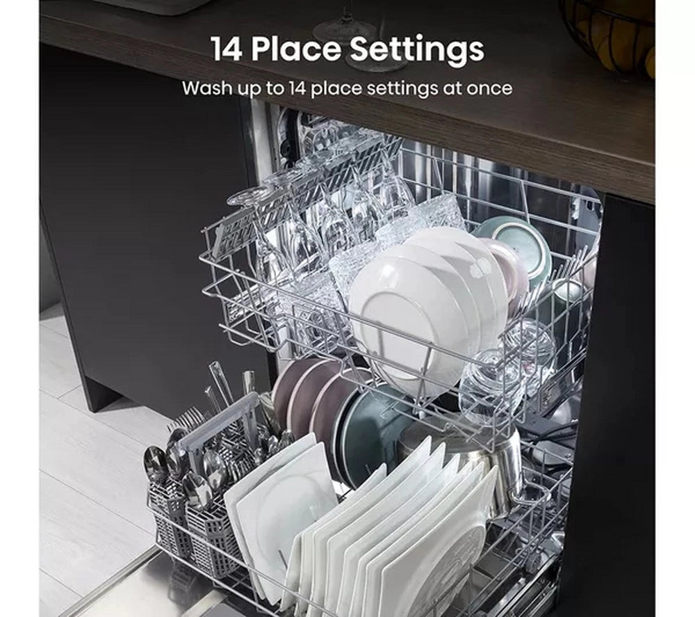 Hisense HS642D90XUK Dishwasher - Stainless Steel - 14 Place Settings