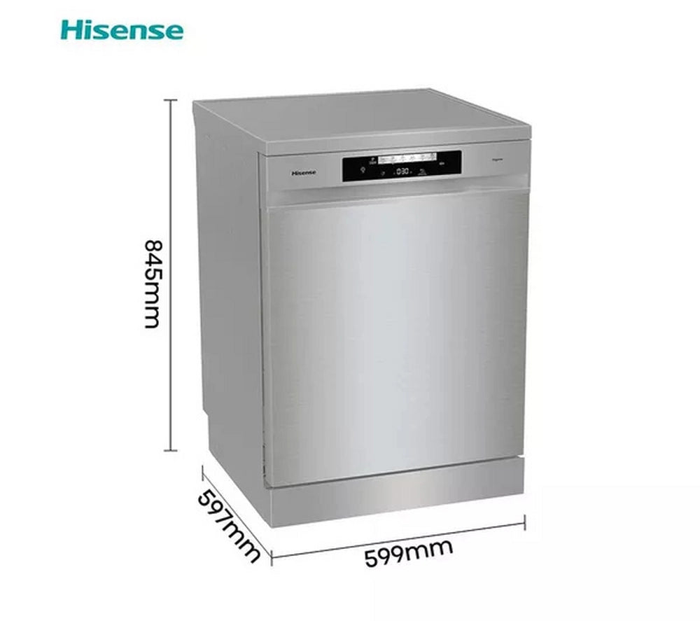 Hisense HS642D90XUK Dishwasher - Stainless Steel - 14 Place Settings