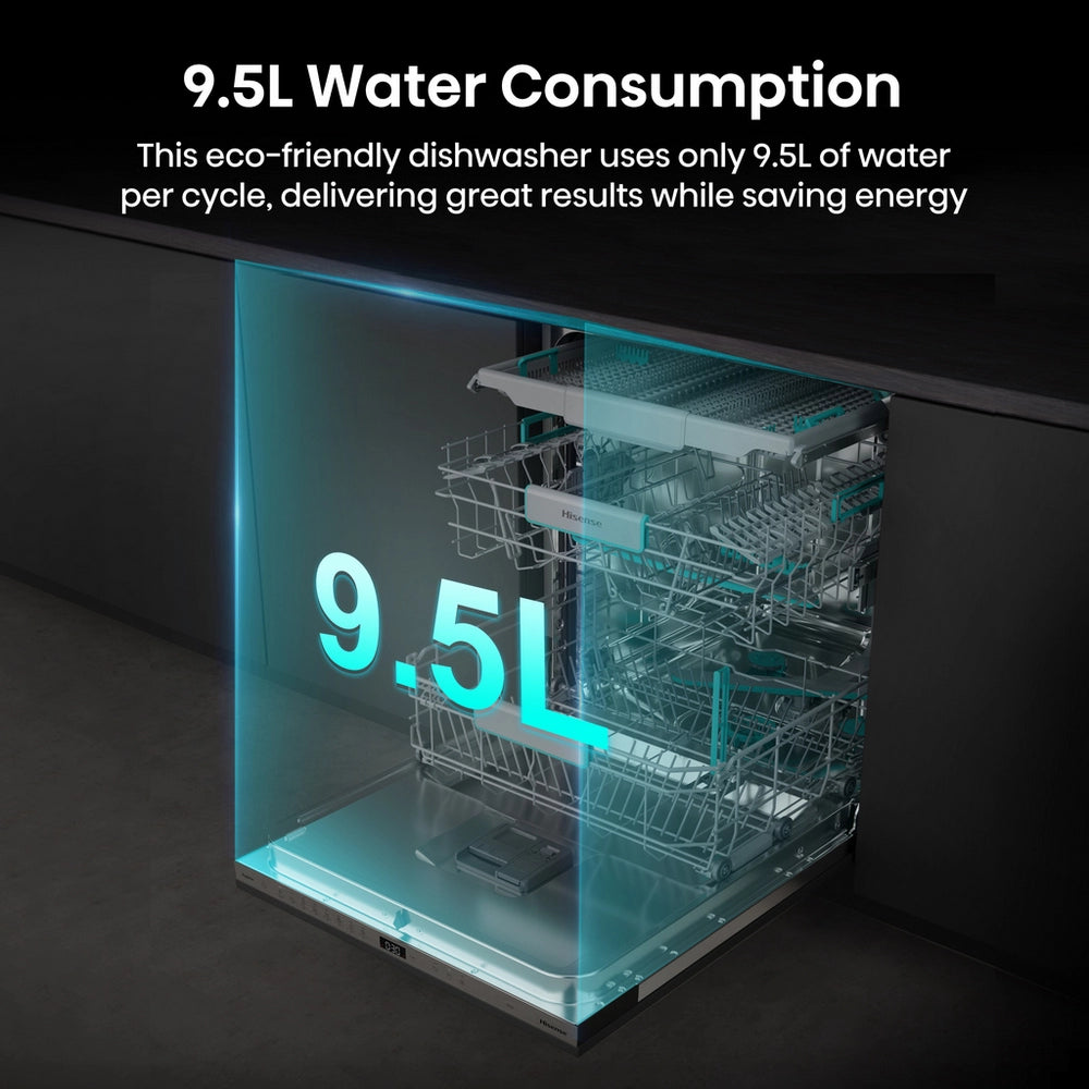 Hisense HV16AUK Integrated Dishwasher - 16 Place Settings