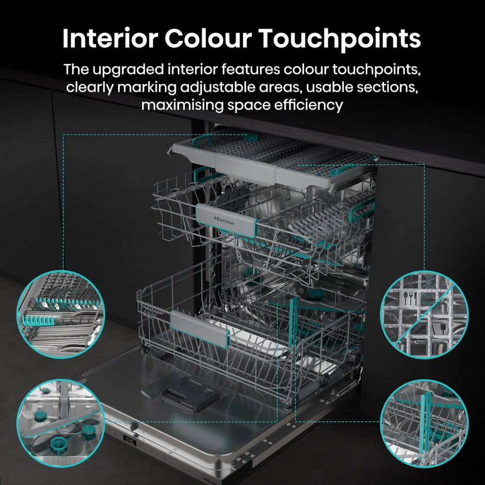 Hisense HV16AUK Integrated Dishwasher - 16 Place Settings