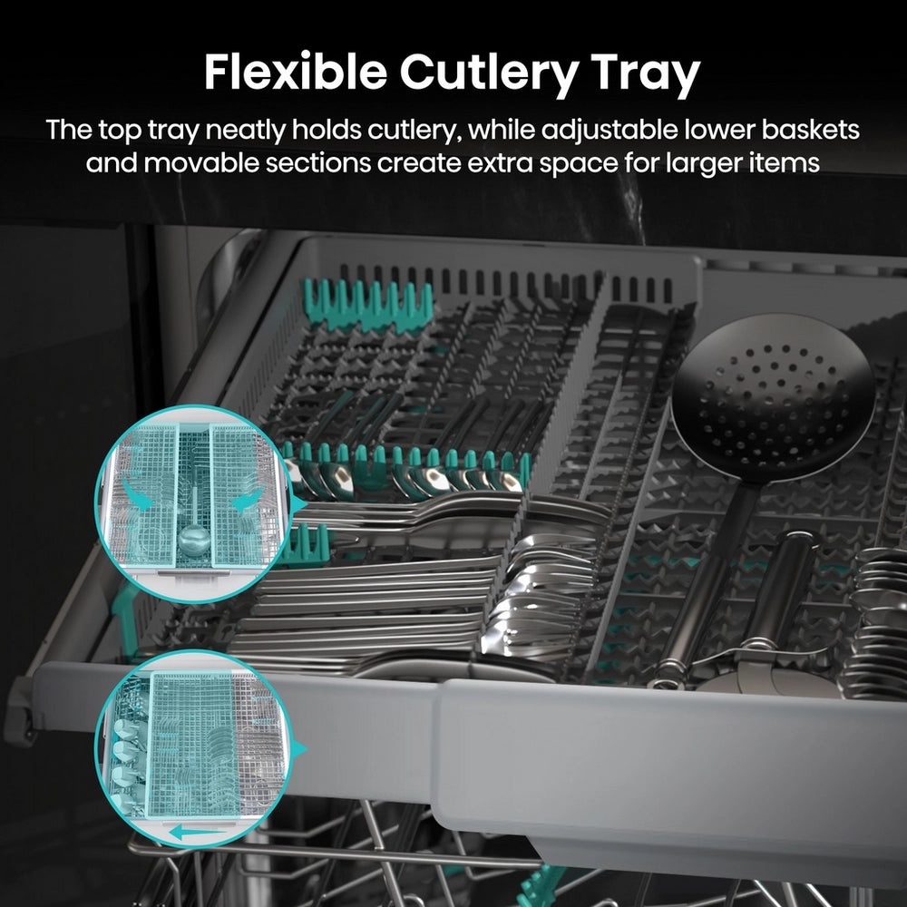 Hisense HV16AUK Integrated Dishwasher - 16 Place Settings