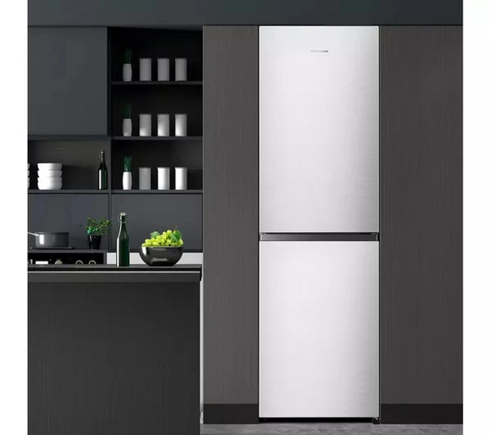 Hisense RB327N4BCE 50/50 Total No Frost Fridge Freezer - Stainless Steel