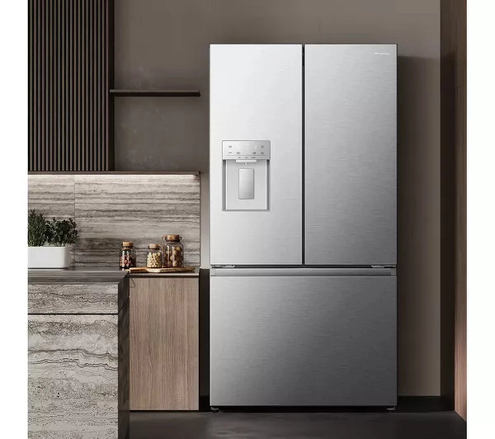 Hisense RF815N4SESE Total No Frost Plumbed American Fridge Freezer - Silver
