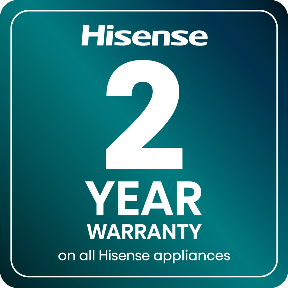 Hisense WF3S1043BB3 10.5kg 1400 Spin Steam Washing Machine - Black